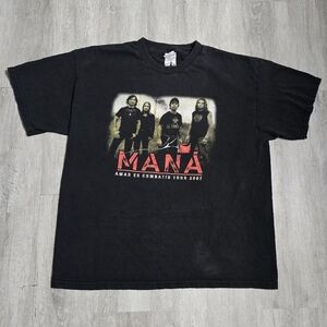 Vintage 2007 Maná "Amar Es Combatir" Tour Tee Spanish Rock Mexico Size XL